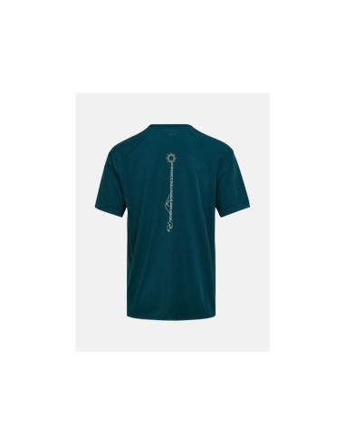 Koszulka męska peak performance m wool-blend shortsleeve kolor zielony