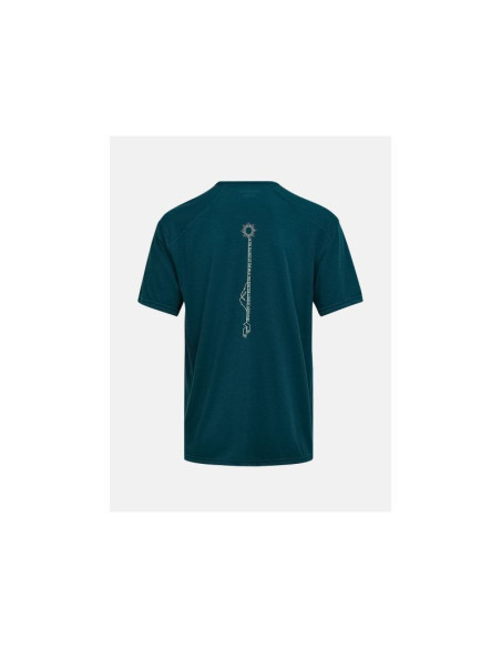 Koszulka męska peak performance m wool-blend shortsleeve kolor zielony