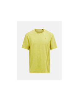 Koszulka męska peak performance m wool-blend shortsleeve kolor żółty