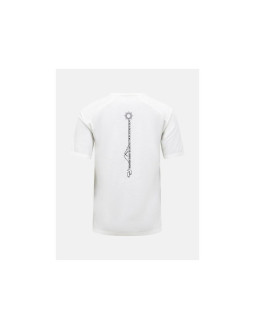 Koszulka damska peak performance w wool-blend shortsleeve kolor biały 2