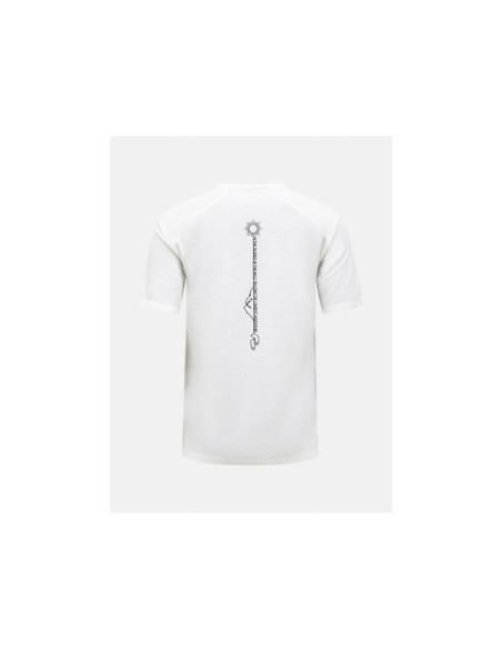 Koszulka damska peak performance w wool-blend shortsleeve kolor biały