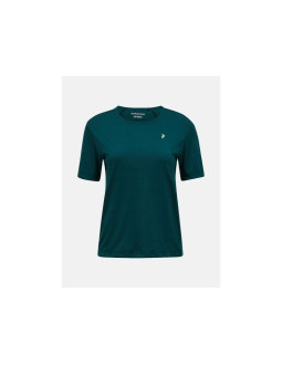 Koszulka damska peak performance w wool-blend shortsleeve kolor zielony