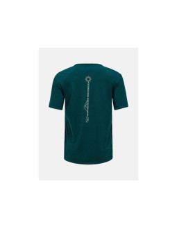 Koszulka damska peak performance w wool-blend shortsleeve kolor zielony 2