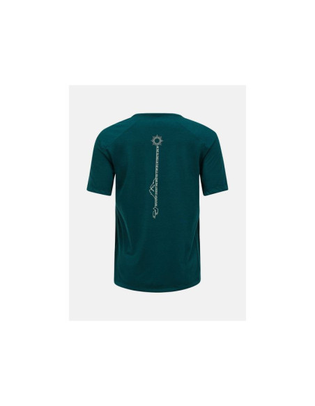 Koszulka damska peak performance w wool-blend shortsleeve kolor zielony