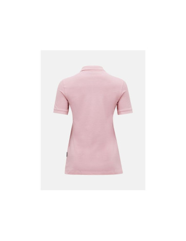 Koszulka damska peak performance w classic cotton polo kolor różowy