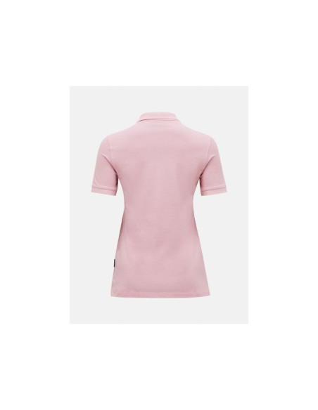 Koszulka damska peak performance w classic cotton polo kolor różowy