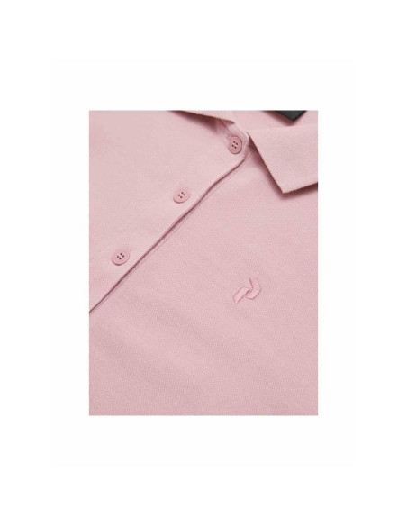 Koszulka damska peak performance w classic cotton polo kolor różowy