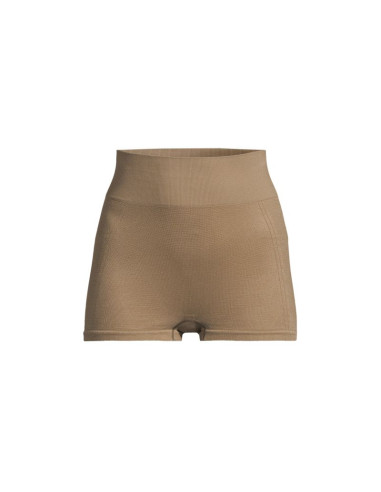 Legginsy treningowe damskie casall shiny seamless rib hotpants kolor zielony