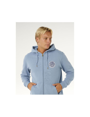 Bluza męska rip curl wettie passage icon zip thru niebieska