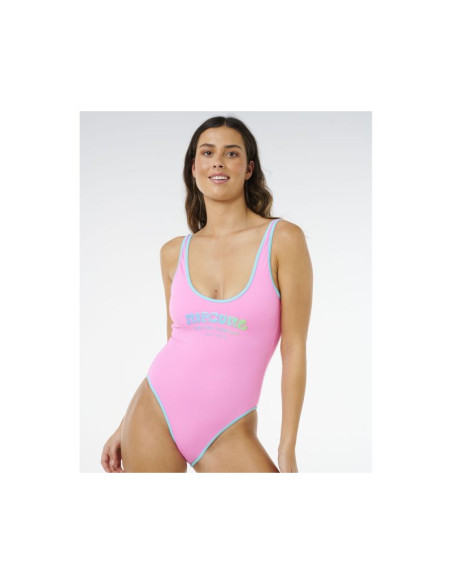 Kostium damski rip curl surf puff 1 piece różowy