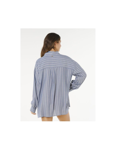 Koszula damska rip curl beach days pinstripe shirt niebieska