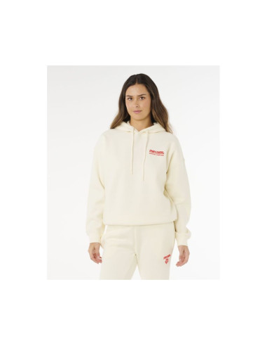 Bluza damska rip curl surf puff heritage hood beżowa