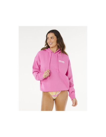 Bluza damska rip curl surf puff heritage hood różowa
