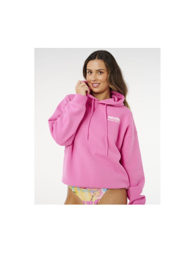 Bluza damska rip curl surf puff heritage hood różowa