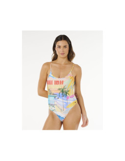Kostium damski rip curl hotel malibu cheeky one piece multikolor