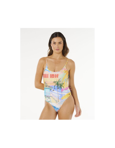 Kostium damski rip curl hotel malibu cheeky one piece multikolor