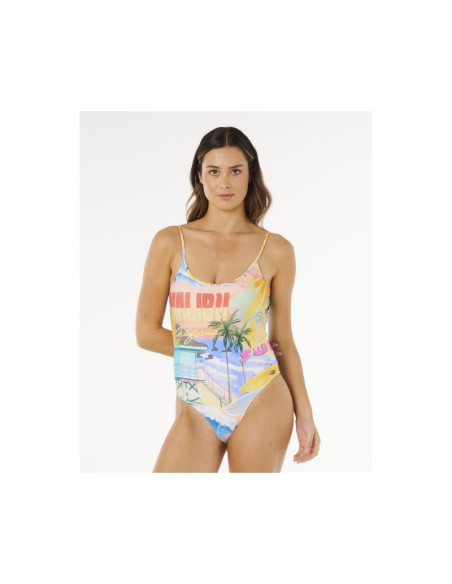 Kostium damski rip curl hotel malibu cheeky one piece multikolor