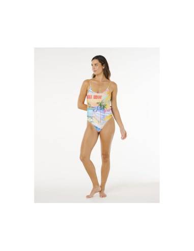 Kostium damski rip curl hotel malibu cheeky one piece multikolor