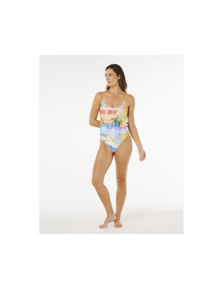 Kostium damski rip curl hotel malibu cheeky one piece multikolor