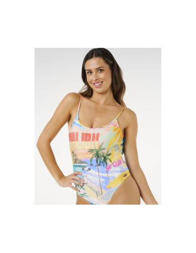 Kostium damski rip curl hotel malibu cheeky one piece multikolor