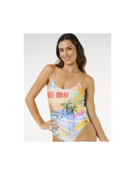 Kostium damski rip curl hotel malibu cheeky one piece multikolor