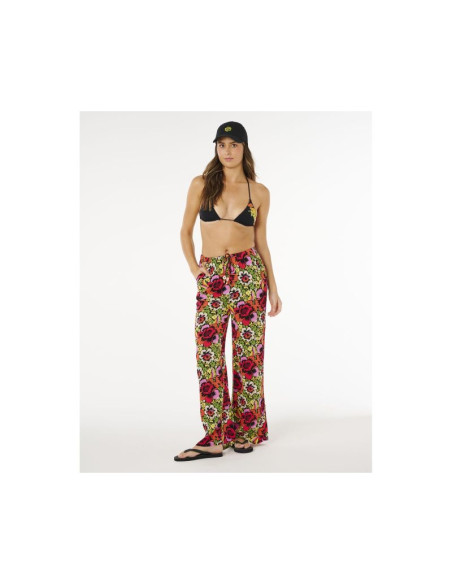 Spodnie damskie rip curl blooming wide leg pant multikolor