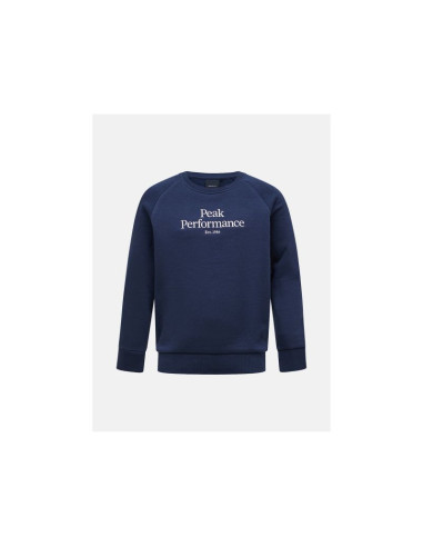 Bluza juniorska peak performance jr original crew kolor granatowy