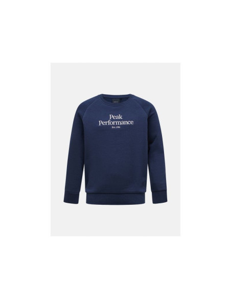Bluza juniorska peak performance jr original crew kolor granatowy