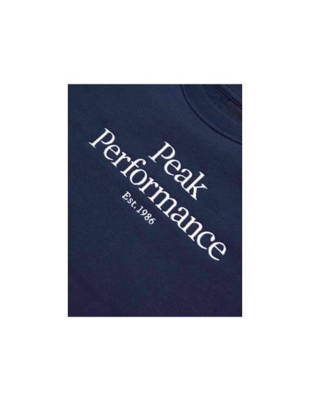 Bluza juniorska peak performance jr original crew kolor granatowy
