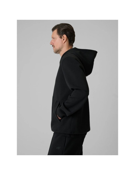 Bluza dresowa regular z kapturem męska 4f 4frss26tswsm2793-20s