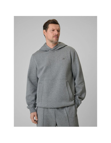 Bluza dresowa regular z kapturem męska 4f 4frss26tswsm2793-24m