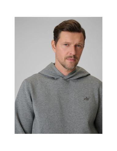 Bluza dresowa regular z kapturem męska 4f 4frss26tswsm2793-24m