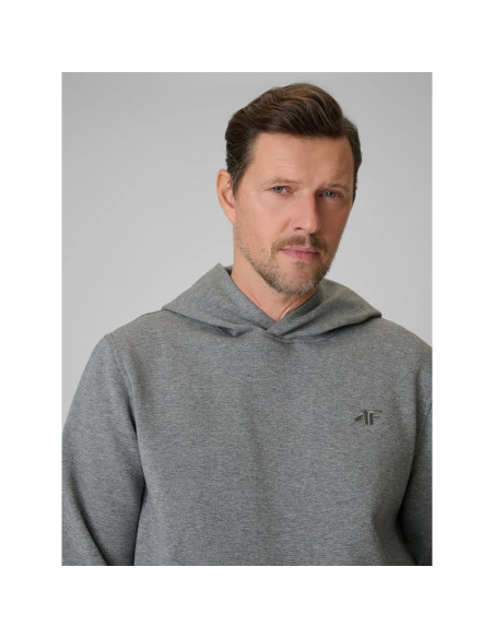 Bluza dresowa regular z kapturem męska 4f 4frss26tswsm2793-24m