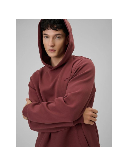 Bluza dresowa regular z kapturem męska 4f 4frss26tswsm2793-60s