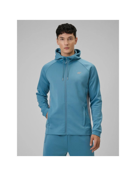Bluza treningowa regular z kapturem męska 4f 4frss26tfswm0958-32s