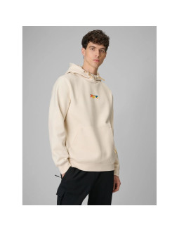 Bluza dresowa regular z kapturem męska 4f 4frss26tswsm2894-12s