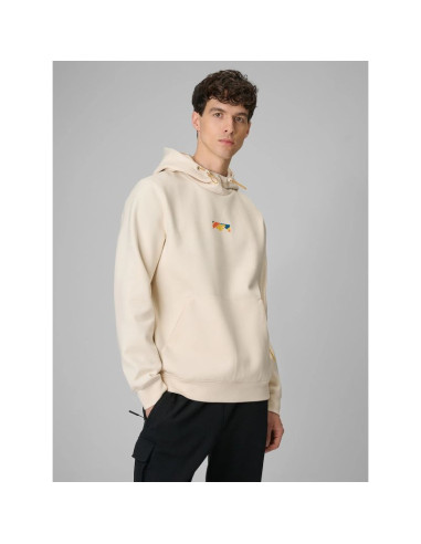 Bluza dresowa regular z kapturem męska 4f 4frss26tswsm2894-12s