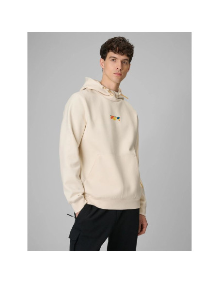 Bluza dresowa regular z kapturem męska 4f 4frss26tswsm2894-12s