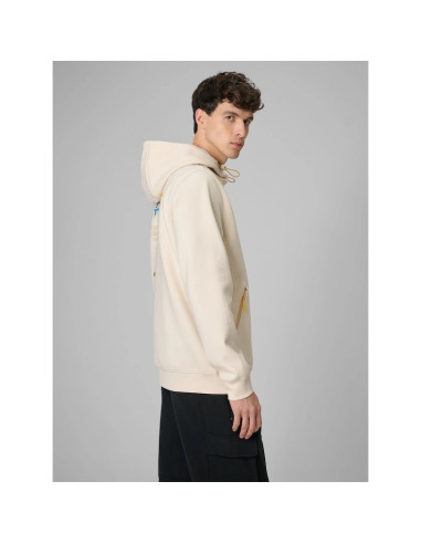 Bluza dresowa regular z kapturem męska 4f 4frss26tswsm2894-12s