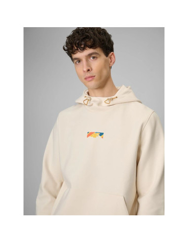 Bluza dresowa regular z kapturem męska 4f 4frss26tswsm2894-12s