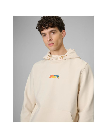 Bluza dresowa regular z kapturem męska 4f 4frss26tswsm2894-12s