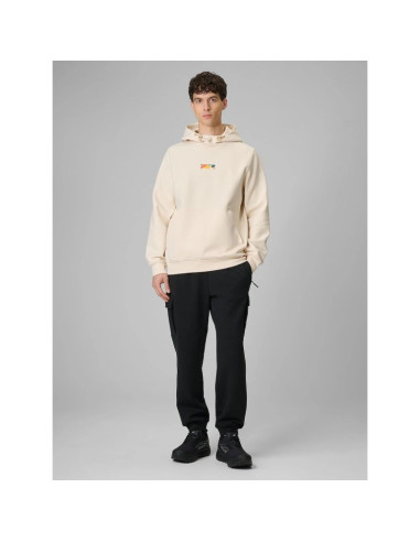 Bluza dresowa regular z kapturem męska 4f 4frss26tswsm2894-12s
