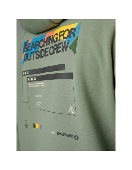 Bluza dresowa regular z kapturem męska 4f 4frss26tswsm2894-44s