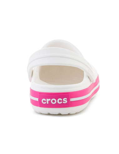 Crocs crocband kids clog white/pink crush 207006-6wu