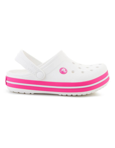 Crocs crocband kids clog white/pink crush 207006-6wu