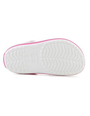 Crocs crocband kids clog white/pink crush 207006-6wu