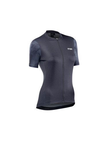 Koszulka rowerowa northwave origin woman jersey short sleeve czarny