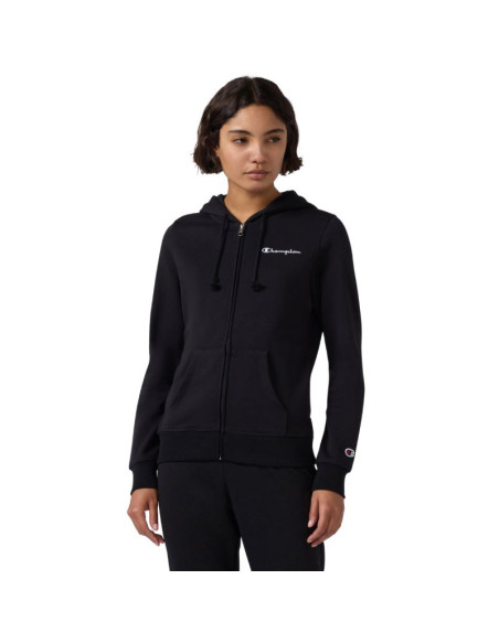 Bluza damska champion full zip hoodie sweatshirt czarna 118406 kk001