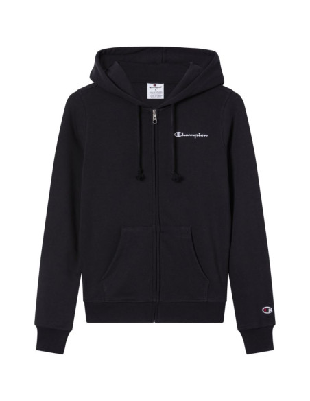 Bluza damska champion full zip hoodie sweatshirt czarna 118406 kk001