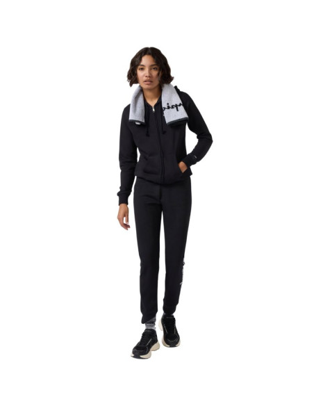 Bluza damska champion full zip hoodie sweatshirt czarna 118406 kk001